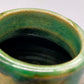 Rustikale Studio Keramik Vase Grünes Design mit Künstler-Signatur