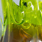 Murano Glas Vase Elegantes Sommerso Design in Grün und Braun