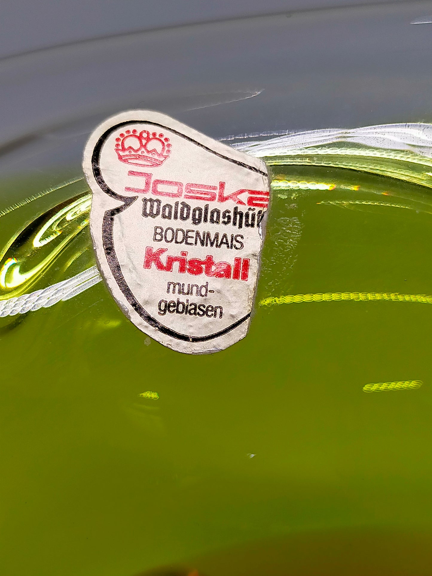 Elegante Joska Waldglashütte Kristall Murano Schale Handgefertigtes Design