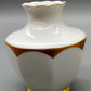 Elegante Johann Seltmann Vohenstrauß Porzellan Vase – Weiß mit Goldrand