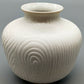 Vintage Tirschenreuth Porzellan Vase Weißes Relief mit Holzstruktur