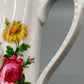 Eleganter Gerold Porzellan Krug Florales Dekor mit Goldrand