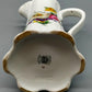 Eleganter Gerold Porzellan Krug Florales Dekor mit Goldrand