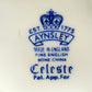 Aynsley Celeste Hexagonale Porzellan Vase Florales Vintage Design