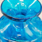 Blaue Murano Glas Vase Handgearbeitete mit Fleckenmuster