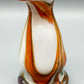 Kunstvolle Murano Glas Vase Farbiges Strudel Design