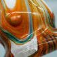 Kunstvolle Murano Glas Vase Farbiges Strudel Design