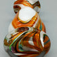 Kunstvolle Murano Glas Vase Farbiges Strudel Design