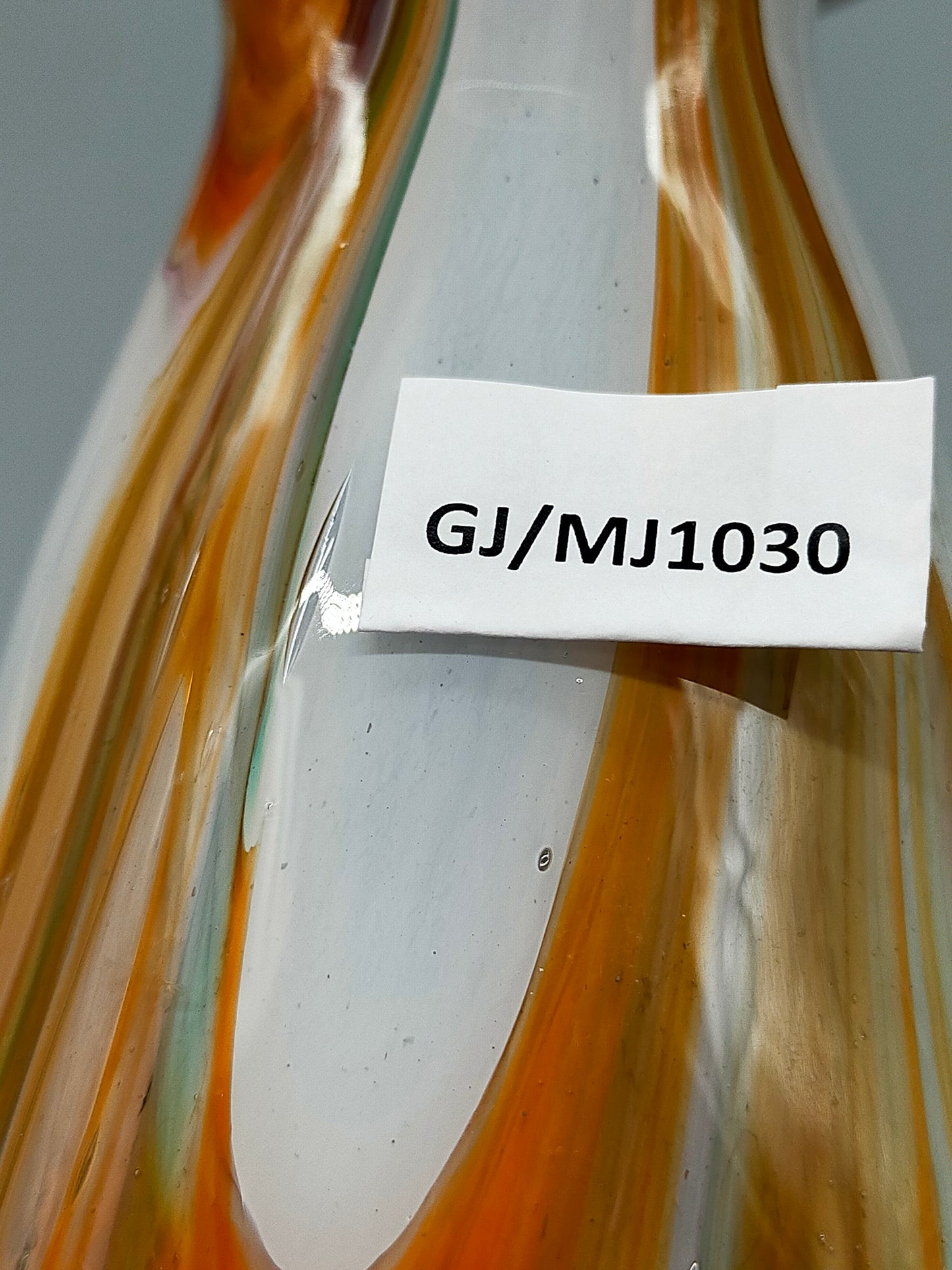 Kunstvolle Murano Glas Vase Farbiges Strudel Design