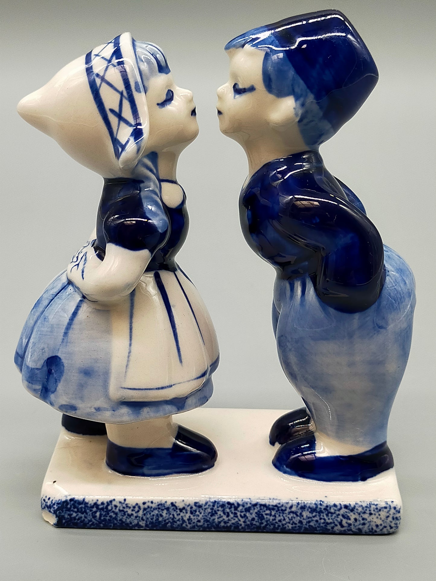 Delft Blauw Porzellanfigur Küssendes Paar Holland Stil