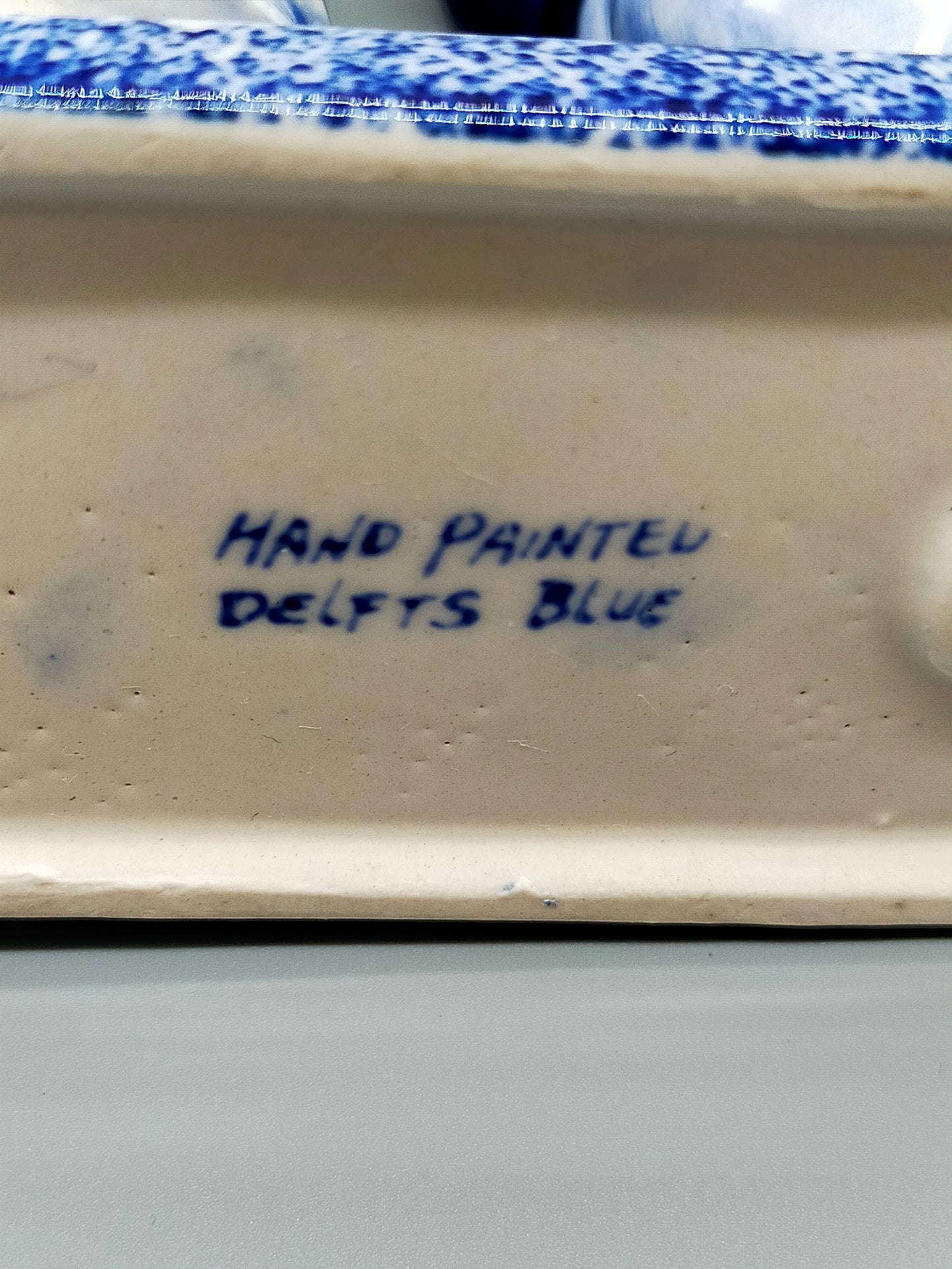 Delft Blauw Porzellanfigur Küssendes Paar Holland Stil