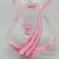 Caithness Rondo Glas Vase Pink-Weißer Wirbel aus Schottland