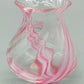 Caithness Rondo Glas Vase Pink-Weißer Wirbel aus Schottland
