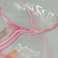Caithness Rondo Glas Vase Pink-Weißer Wirbel aus Schottland