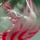 Caithness Rondo Glas Vase Pink-Weißer Wirbel aus Schottland