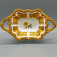 Seltene Meissen Prunkschale (1924) Goldrelief Blumendekor
