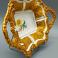 Seltene Meissen Prunkschale (1924) Goldrelief Blumendekor