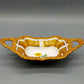 Seltene Meissen Prunkschale (1924) Goldrelief Blumendekor