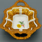 Seltene Meissen Prunkschale (1924) Goldrelief Blumendekor
