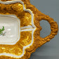 Seltene Meissen Prunkschale (1924) Goldrelief Blumendekor