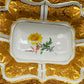 Seltene Meissen Prunkschale (1924) Goldrelief Blumendekor