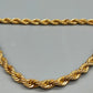 Klassische Kordelkette in Gold-Optik Eleganter Schmuck für jeden Anlass