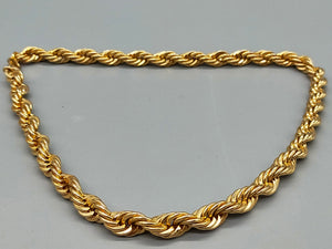 Klassische Kordelkette in Gold-Optik Eleganter Schmuck für jeden Anlass