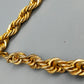 Klassische Kordelkette in Gold-Optik Eleganter Schmuck für jeden Anlass