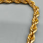 Klassische Kordelkette in Gold-Optik Eleganter Schmuck für jeden Anlass