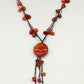 Edle Karneol Stein Kette Extravagante Damen Kette