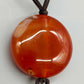 Edle Karneol Stein Kette Extravagante Damen Kette