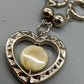 Elegante Damen Kette mit Herzanhänger und Quaste