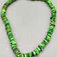 Auffällige Grüne Perlmutt Kette Modischer Muschelschmuck