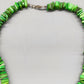 Auffällige Grüne Perlmutt Kette Modischer Muschelschmuck