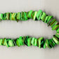 Auffällige Grüne Perlmutt Kette Modischer Muschelschmuck