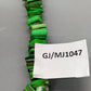 Auffällige Grüne Perlmutt Kette Modischer Muschelschmuck