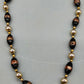 Elegante Muranoglas Damen Kette Schwarz und Gold für zeitlose Eleganz