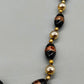 Elegante Muranoglas Damen Kette Schwarz und Gold für zeitlose Eleganz