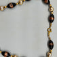 Elegante Muranoglas Damen Kette Schwarz und Gold für zeitlose Eleganz