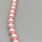 Elegante Damen Perlen Kette in Rosa Klassischer Modeschmuck