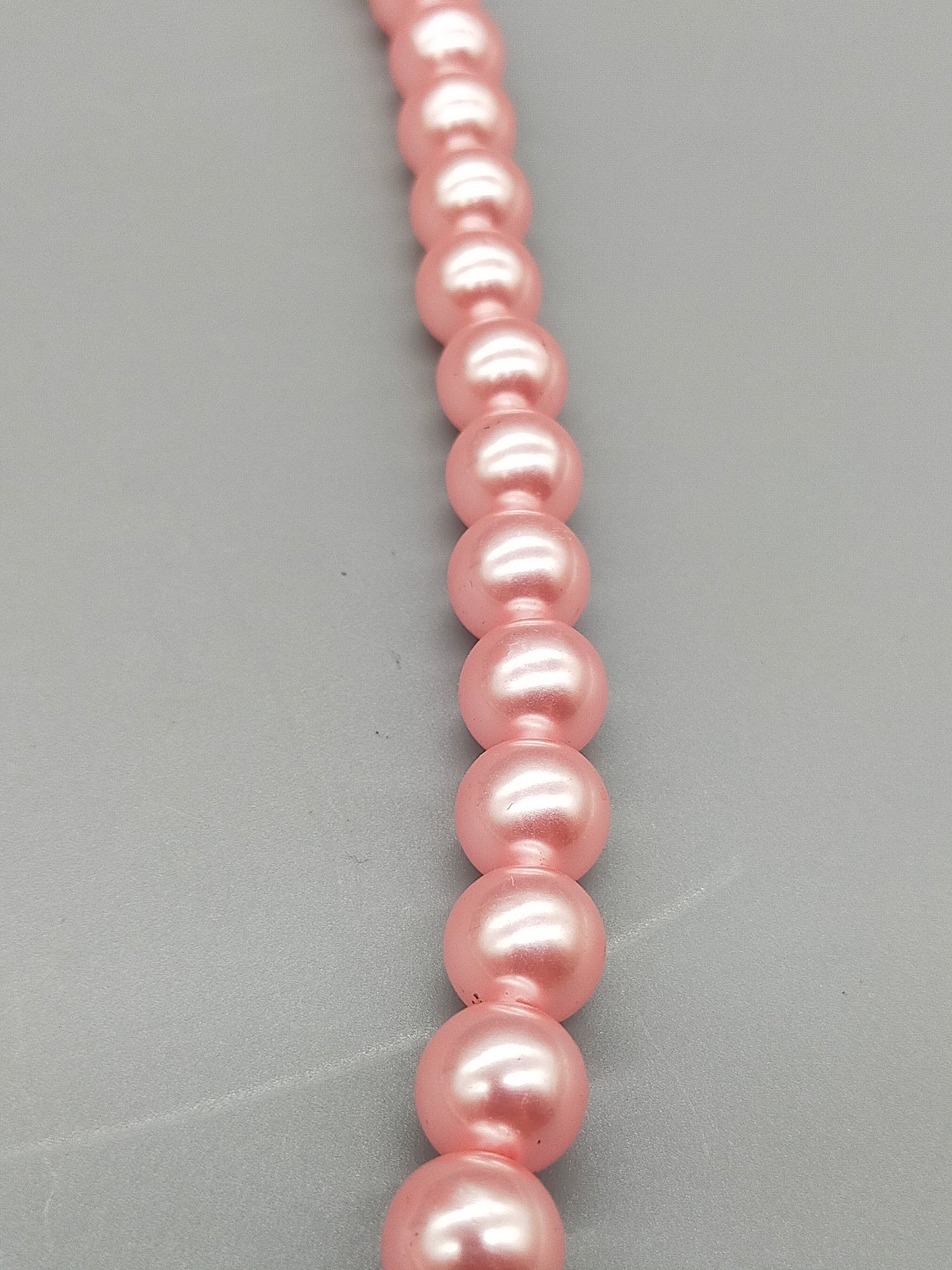 Elegante Damen Perlen Kette in Rosa Klassischer Modeschmuck