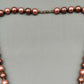 Edle Perlen Kette in Rosé und Braun