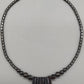 Elegante Hämatit Kette Stilvolles Collier mit geometrischen Elementen