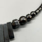 Elegante Hämatit Kette Stilvolles Collier mit geometrischen Elementen