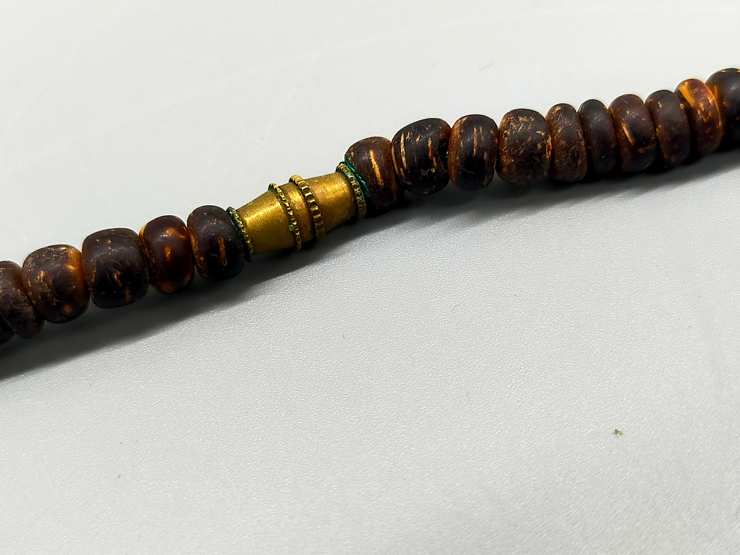 Rustikale Holz Kette Natürliche Holzperlen im Boho-Stil