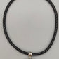 Moderne Damen Kette mit strassbesetztem Herzanhänger