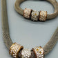 Exklusives Modeschmuck Set Kette und Armband Funkelndes Design