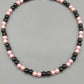 Elegante Damen Kette mit rosa Perlen und Hämatit