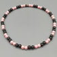 Elegante Damen Kette mit rosa Perlen und Hämatit