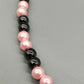 Elegante Damen Kette mit rosa Perlen und Hämatit
